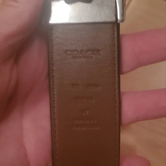 Coach black leather belt. - Picture 4 of 4